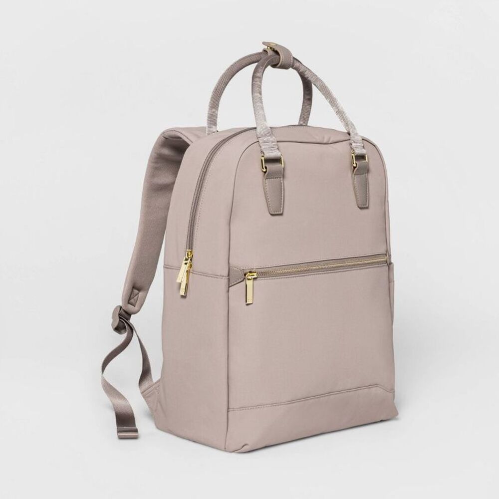 Signature 16" Commuter Backpack Taupe - Open Story